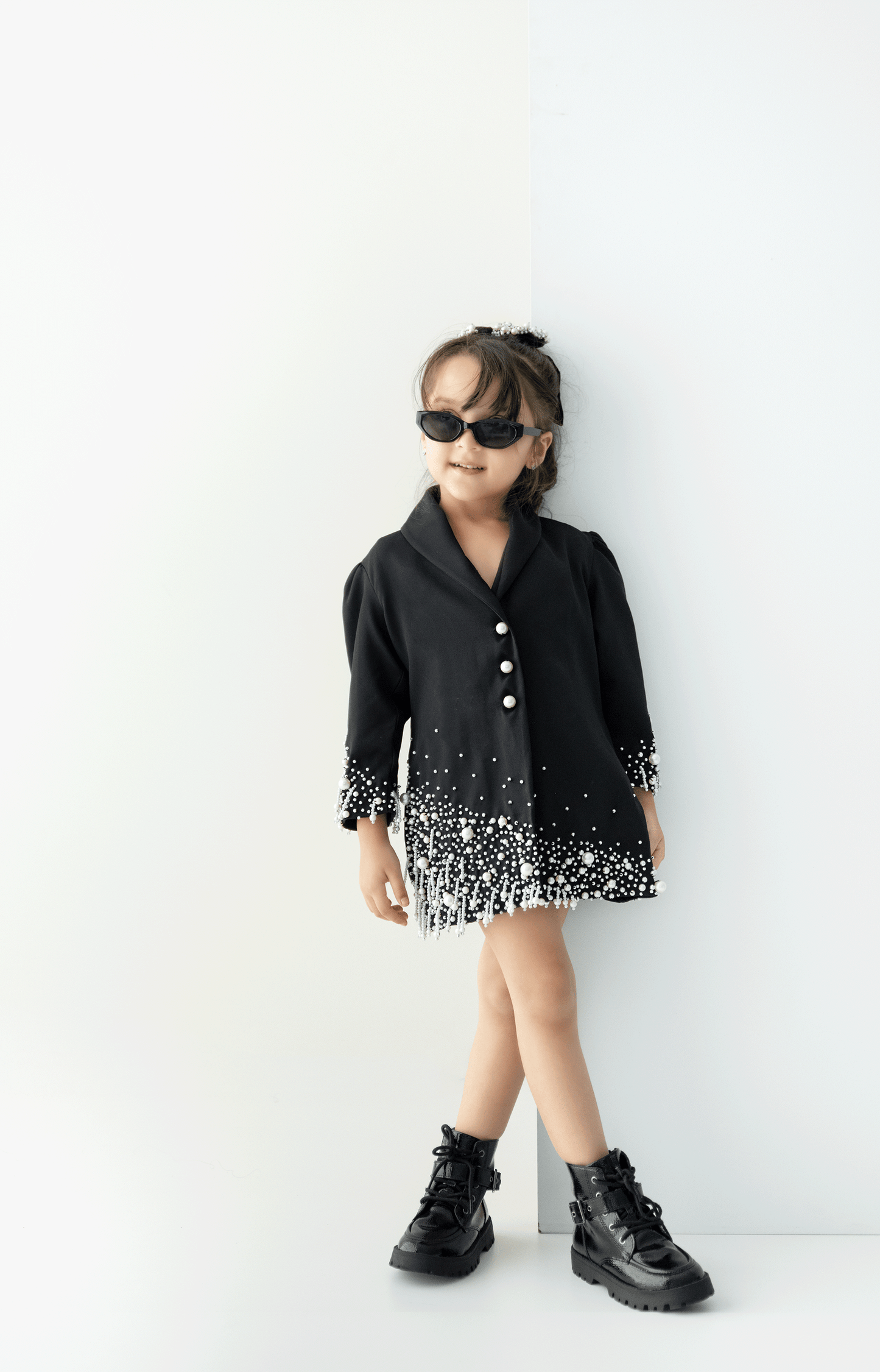 The Olive Pearl Blazer Dress