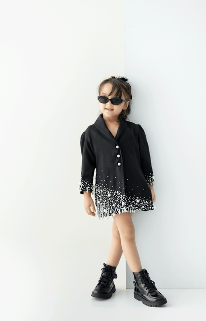 The Olive Pearl Blazer Dress