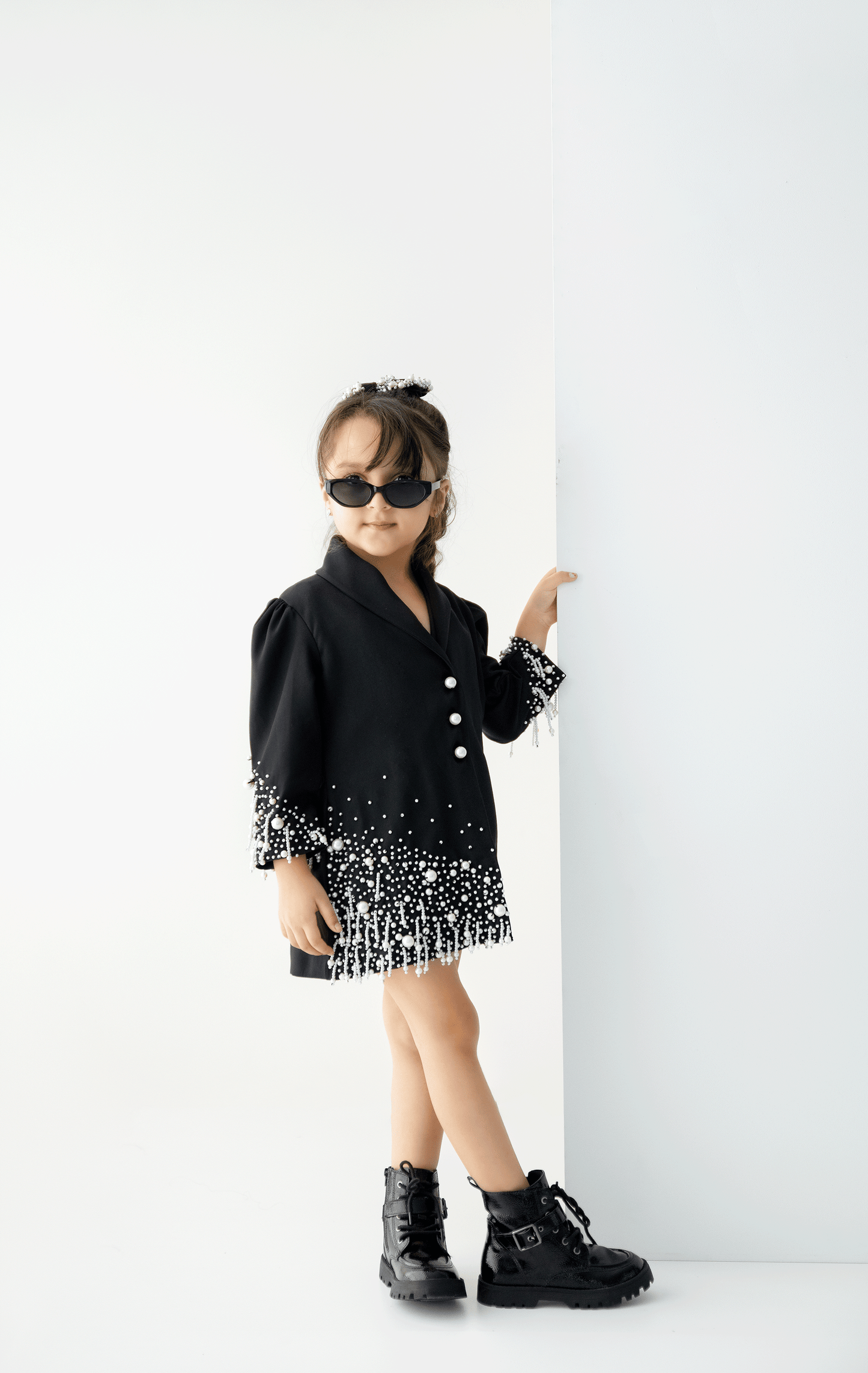 The Olive Pearl Blazer Dress