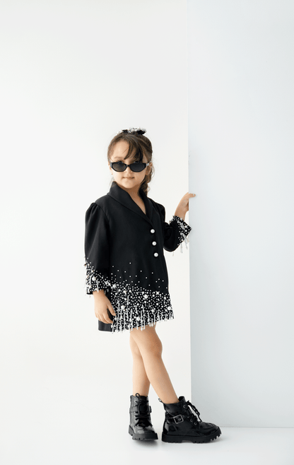 The Olive Pearl Blazer Dress