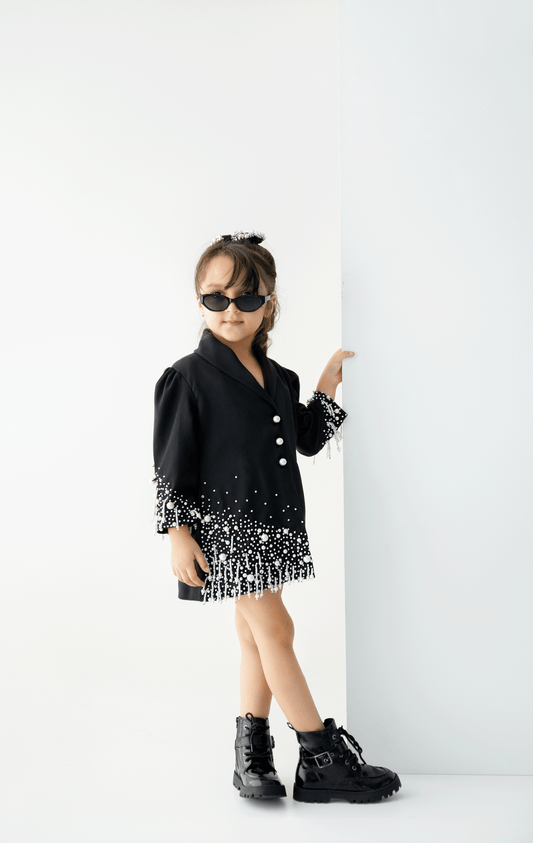 The Olive Pearl Blazer Dress