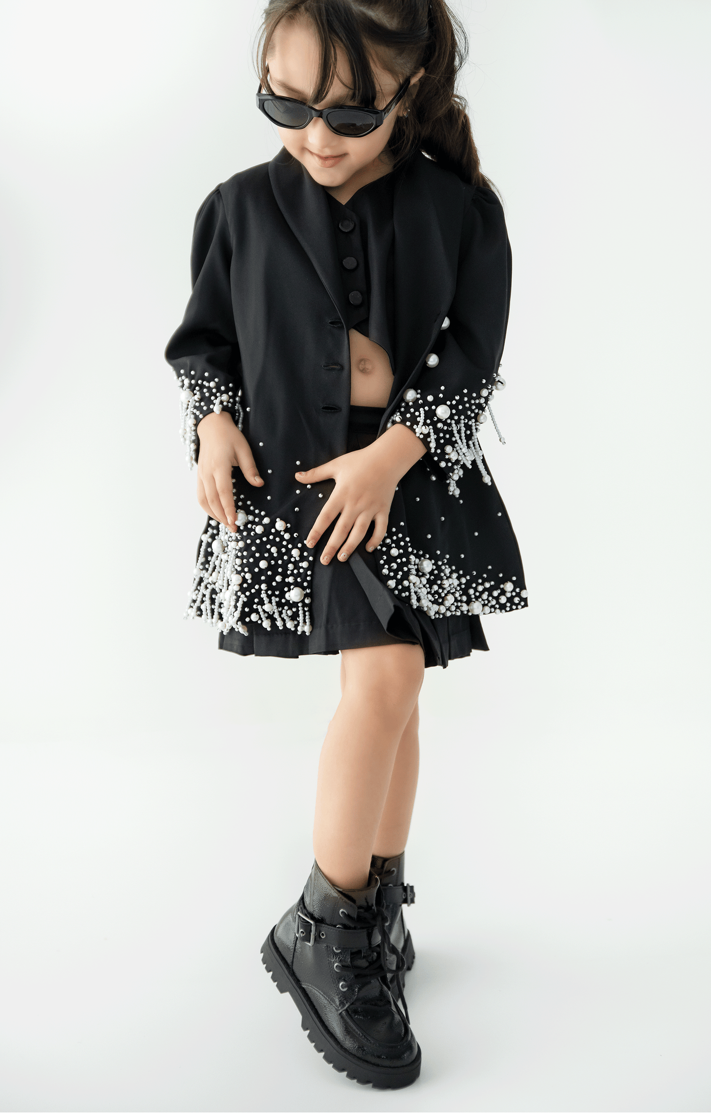 The Olive Pearl Blazer Dress