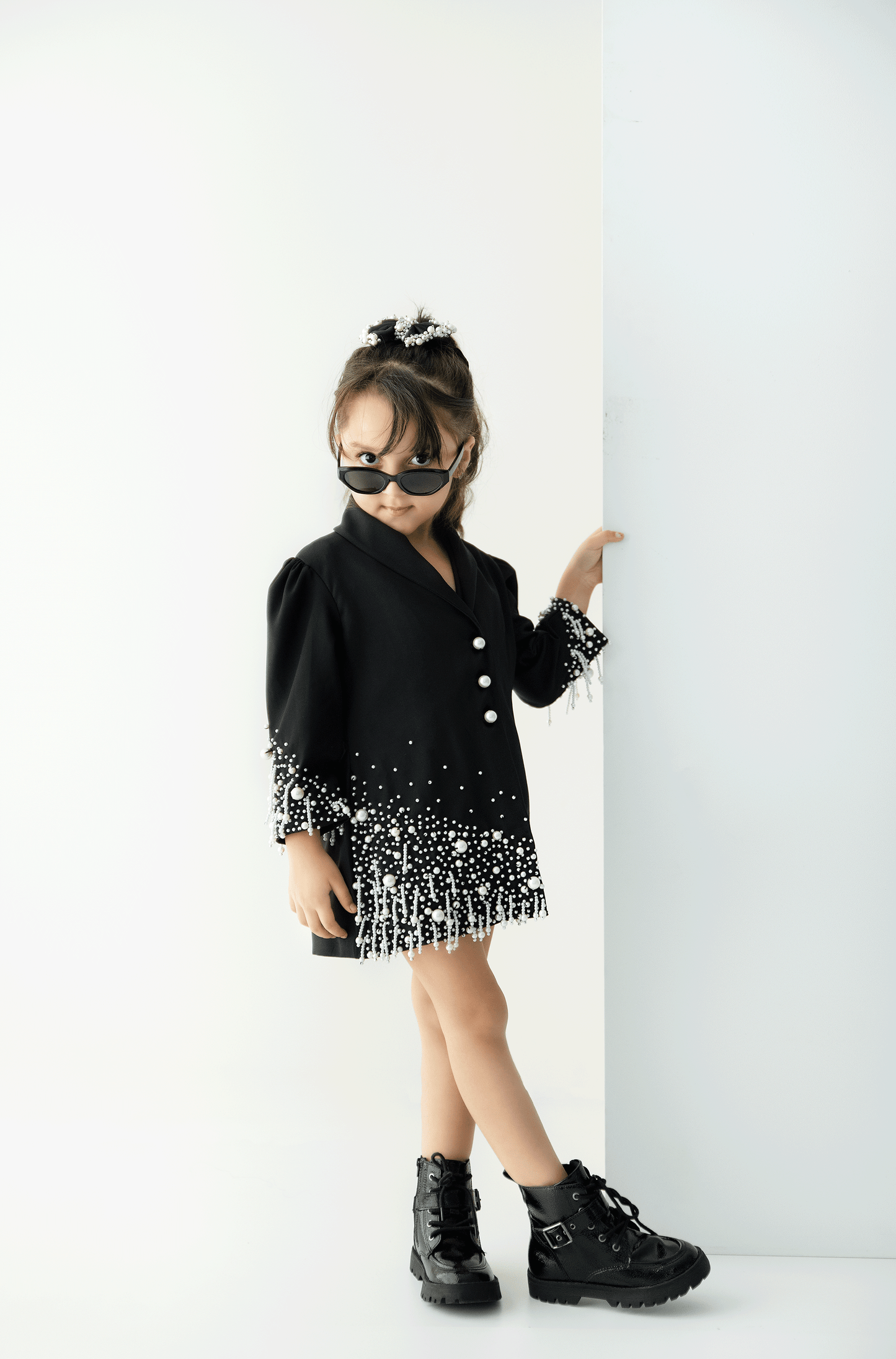 The Olive Pearl Blazer Dress